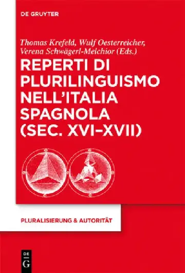 Cover of Reperti di plurilinguismo nell'Italia spagnola (sec. XVI-XVII)