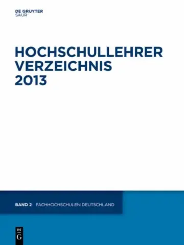 Cover of Fachhochschulen Deutschland