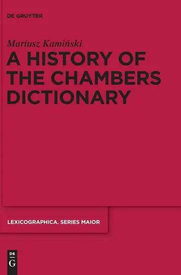 Cover of A History of the Chambers Dictionary