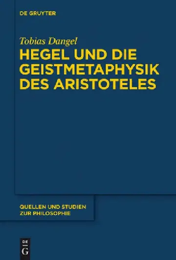 Cover of Hegel Und Die Geistmetaphysik Des Aristoteles