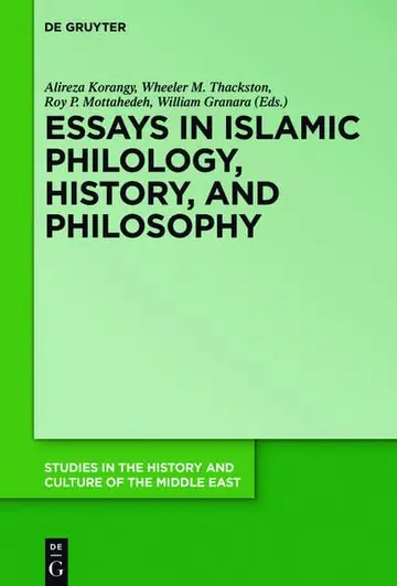 Cover of Essays in Islamic Philology, History, and Philosophy