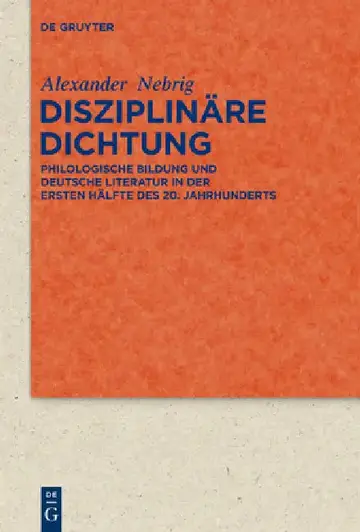 Cover of Disziplinäre Dichtung