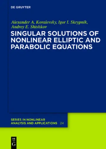 Cover of Singular Solutions of Nonlinear Elliptic and Parabolic Equations