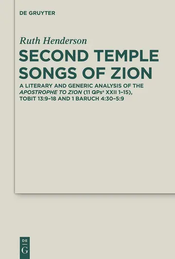 Cover of Second Temple Songs of Zion