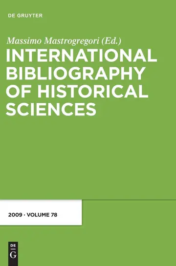 Cover of International Bibliography of Historical Sciences