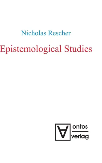 Cover of Epistemological Studies