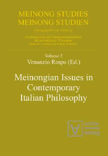 Cover of Meinongian Issues in Contemporary Italian Philosophy