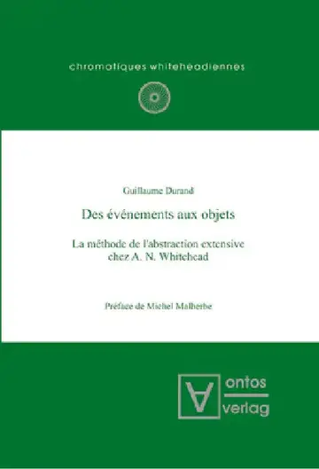 Cover of Des événements aux objets