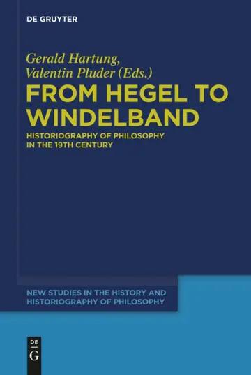Cover of From Hegel to Windelband