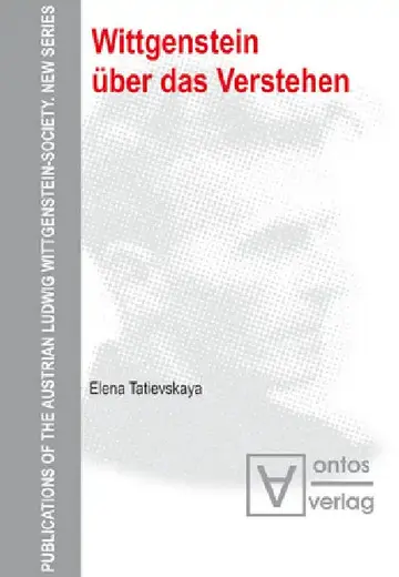 Cover of Wittgenstein über das Verstehen