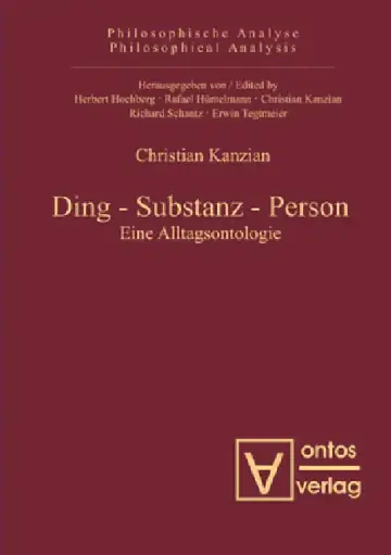 Cover of Ding - Substanz - Person