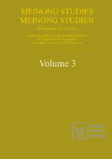 Cover of Meinongian Issues in Contemporary Italian Philosophy