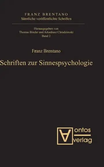 Cover of Schriften Zur Sinnespsychologie