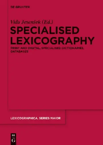 Cover of Specialised Lexicography