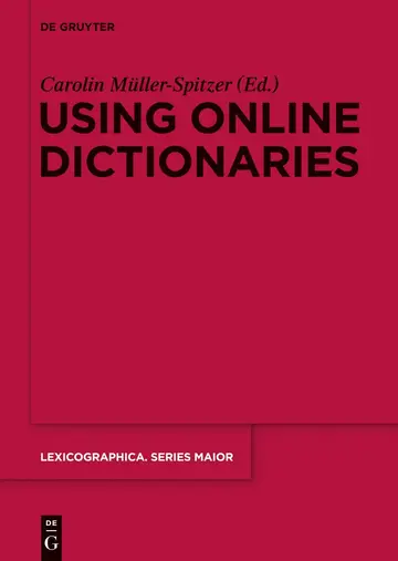 Cover of Using Online Dictionaries