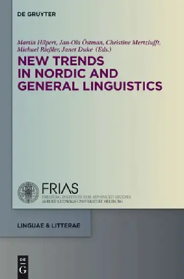 Cover of New Trends in Nordic and General Linguistics