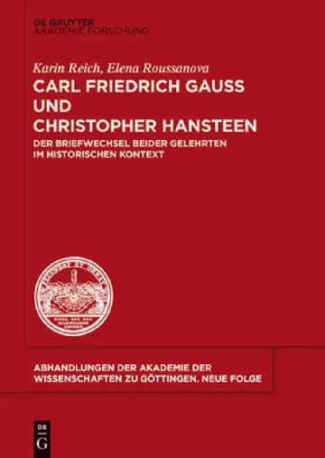 Cover of Carl Friedrich Gauß Und Christopher Hansteen