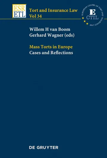 Cover of Mass Torts in Europe