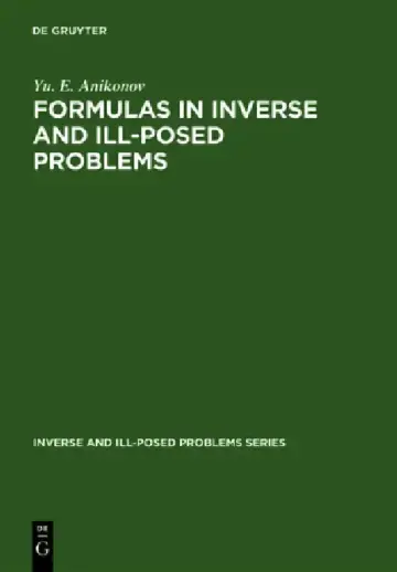 Cover of Formulas in Inverse and Ill-Posed Problems: