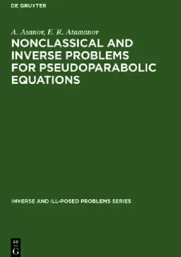 Cover of Nonclassical and Inverse Problems for Pseudoparabolic Equations: