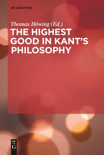 Cover of The Highest Good in Kant's Philosophy