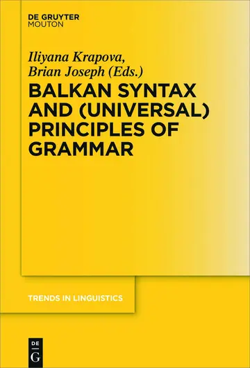 Cover of Balkan Syntax and (Universal) Principles of Grammar