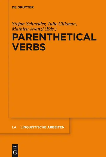 Cover of Parenthetical Verbs