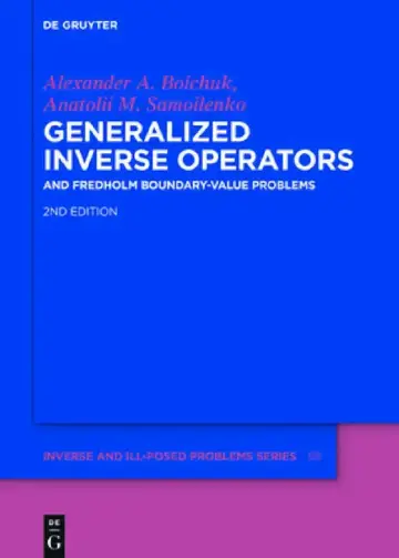 Cover of Generalized Inverse Operators