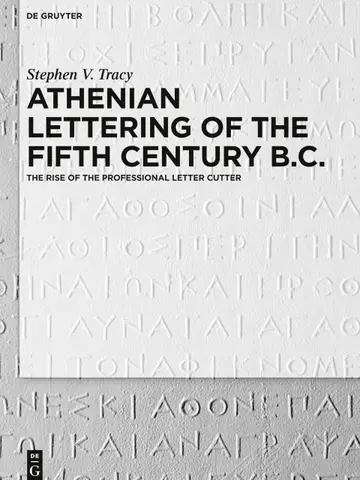 Cover of Athenian Lettering of the Fifth Century B.C