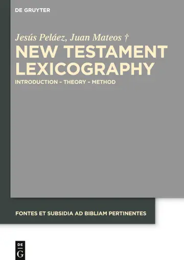 Cover of New Testament Lexicography