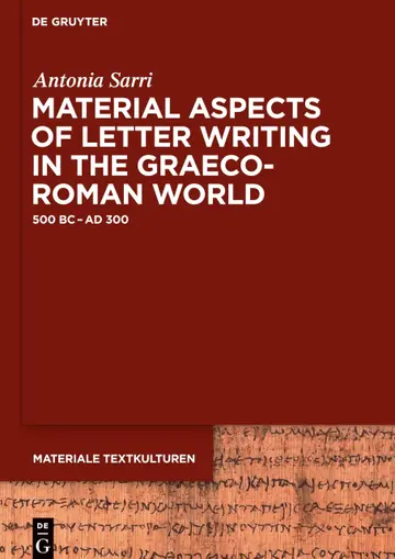 Cover of Material Aspects of Letter Writing in the Graeco-Roman World