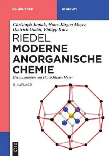 Cover of Riedel Moderne Anorganische Chemie