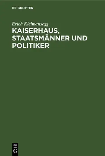 Cover of Kaiserhaus, Staatsmänner und Politiker