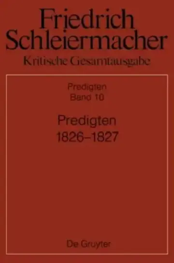 Cover of Predigten 1826-1827