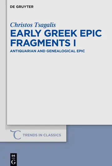 Cover of Early Greek Epic Fragments I