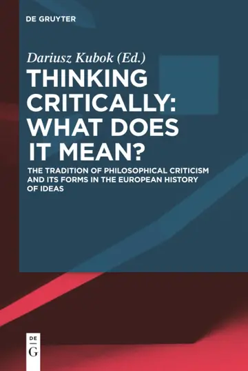 Cover of Thinking Critically