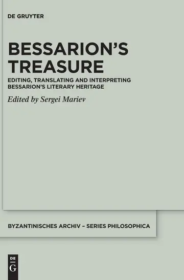 Cover of Bessarion’s Treasure