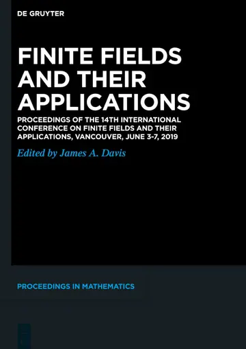 Cover of Finite Fields and their Applications