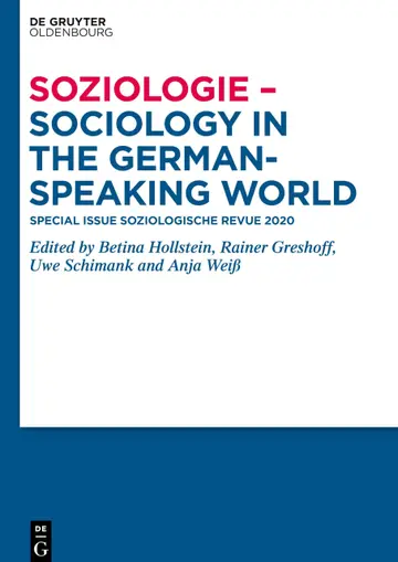 Cover of Soziologie - Sociology in the German-Speaking World