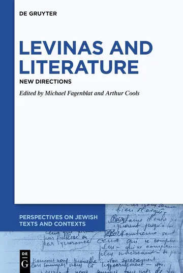 Cover of Levinas and Literature