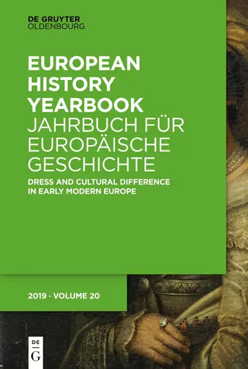 Cover of Dress and Cultural Difference in Early Modern Europe