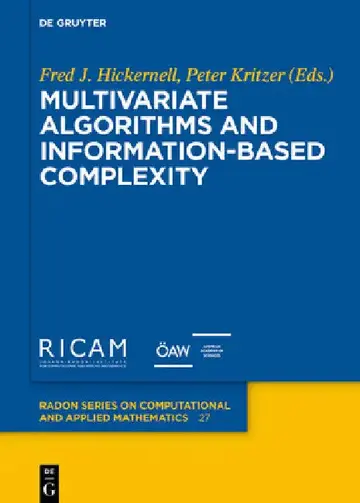 Cover of Multivariate Algorithms and Information-Based Complexity