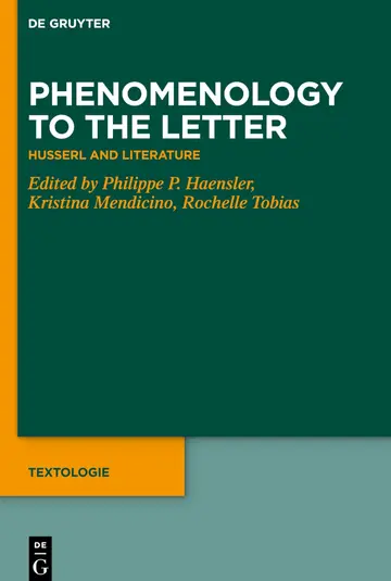 Cover of Phenomenology to the Letter