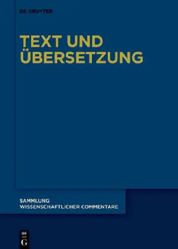 Cover of Text Und Übersetzung
