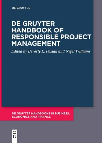 Cover of De Gruyter Handbook of Responsible Project Management
