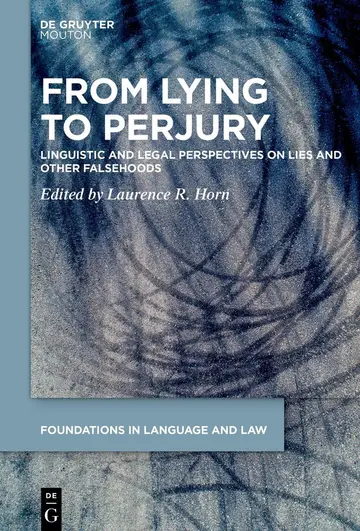 Cover of From Lying to Perjury