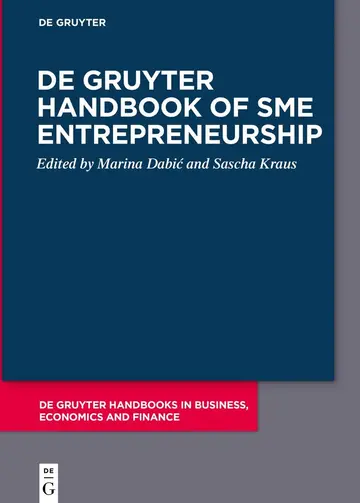 Cover of De Gruyter Handbook of SME Entrepreneurship