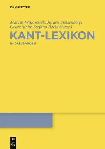 Cover of Kant-Lexikon
