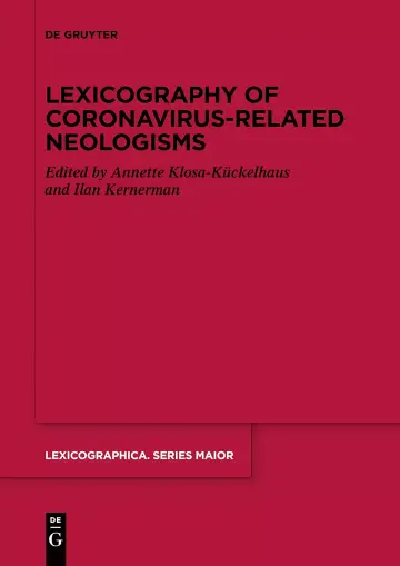 Cover of Lexicography of Coronavirus-related Neologisms