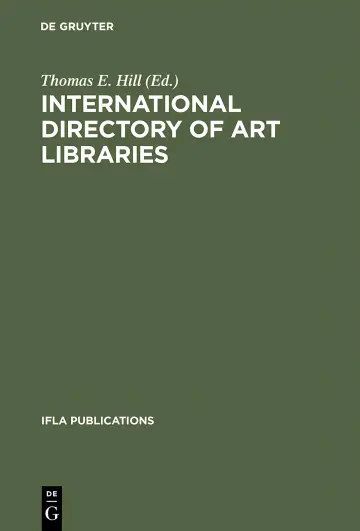 Cover of International Directory of Art Libraries